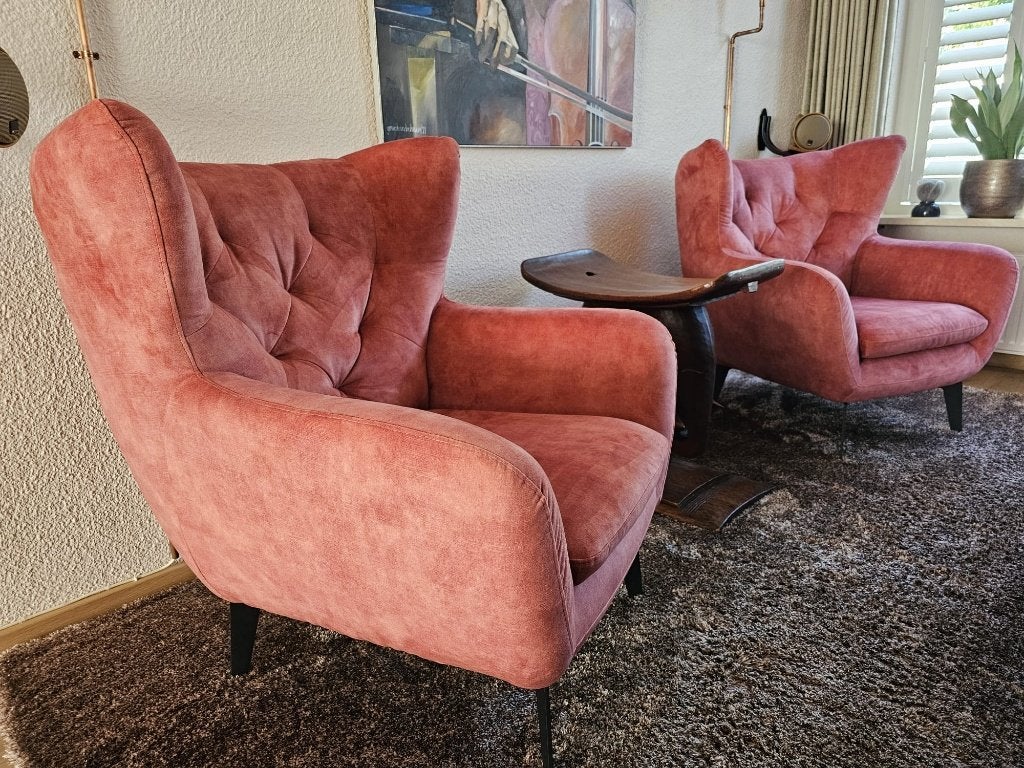 zit fauteuils, Huis en Inrichting, Ophalen, 75 tot 100 cm, Zo goed als nieuw, Metaal