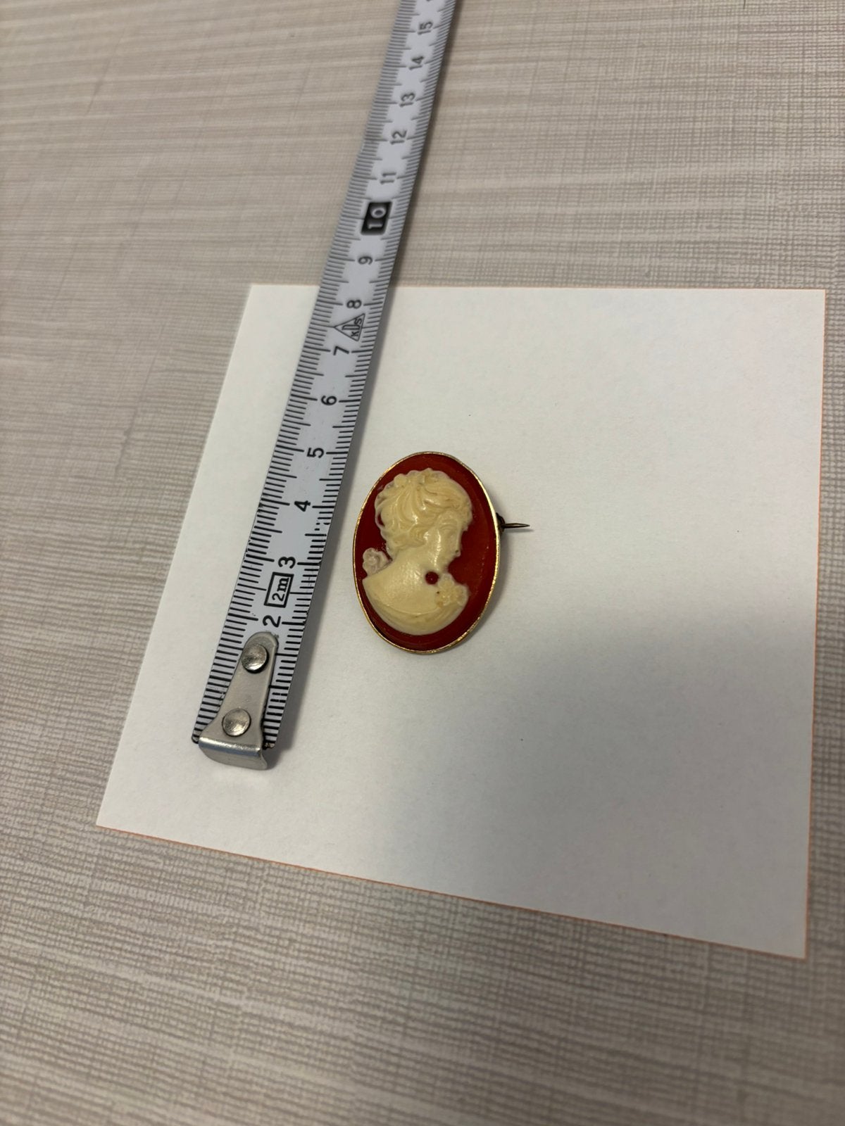 Mooie broche met camee, Ophalen of Verzenden, Zo goed als nieuw, Zilver, Overige materialen