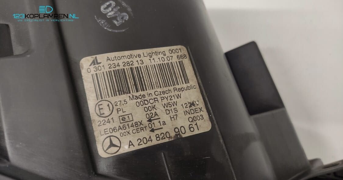 Mercedes C Klasse W204 Xenon koplamp rechts, Gebruikt, -, Ophalen of Verzenden, -