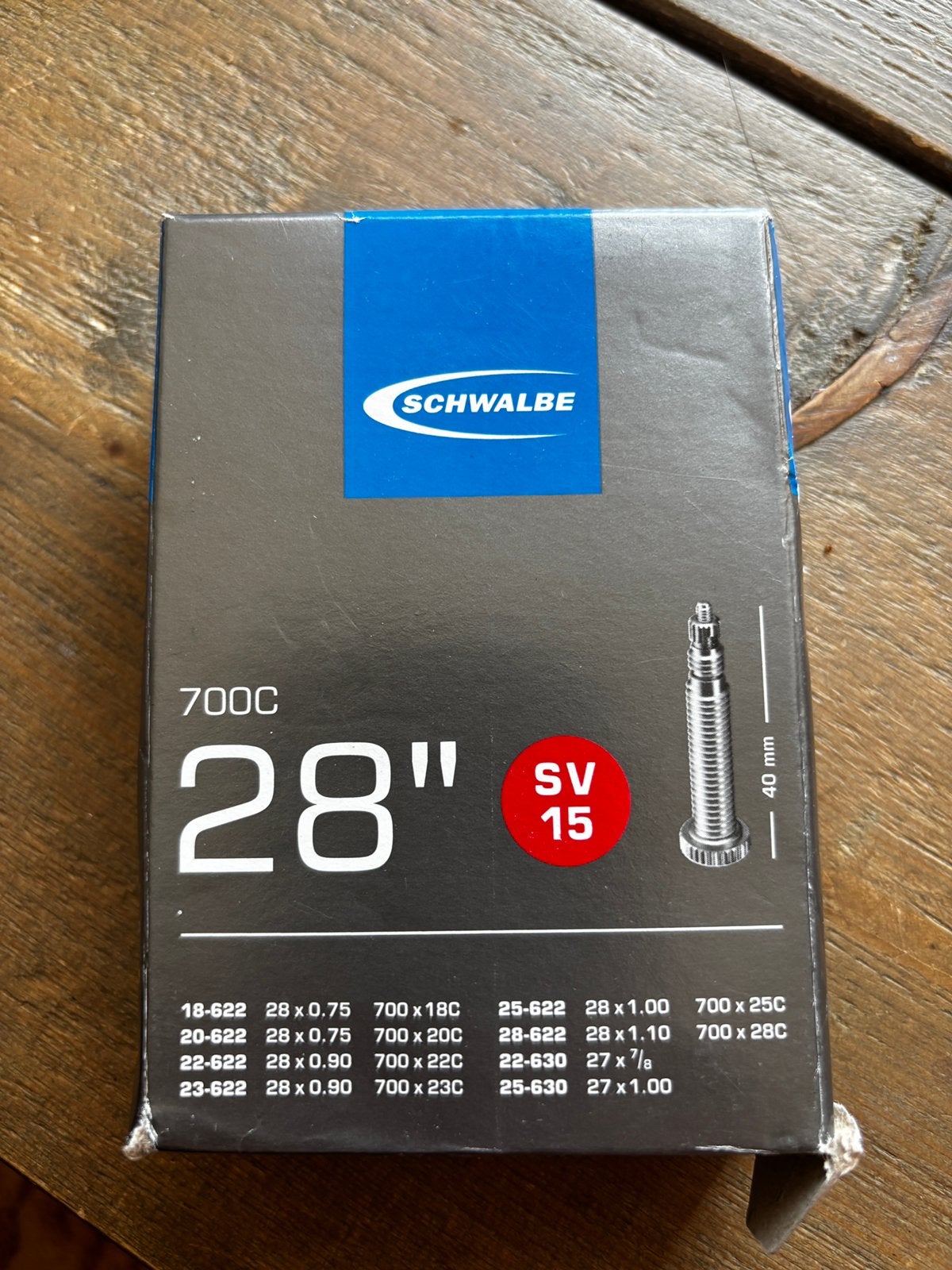 10x Schwalbe SV15 binnenband 28” (18/28-622), Ophalen of Verzenden, Nieuw, Band