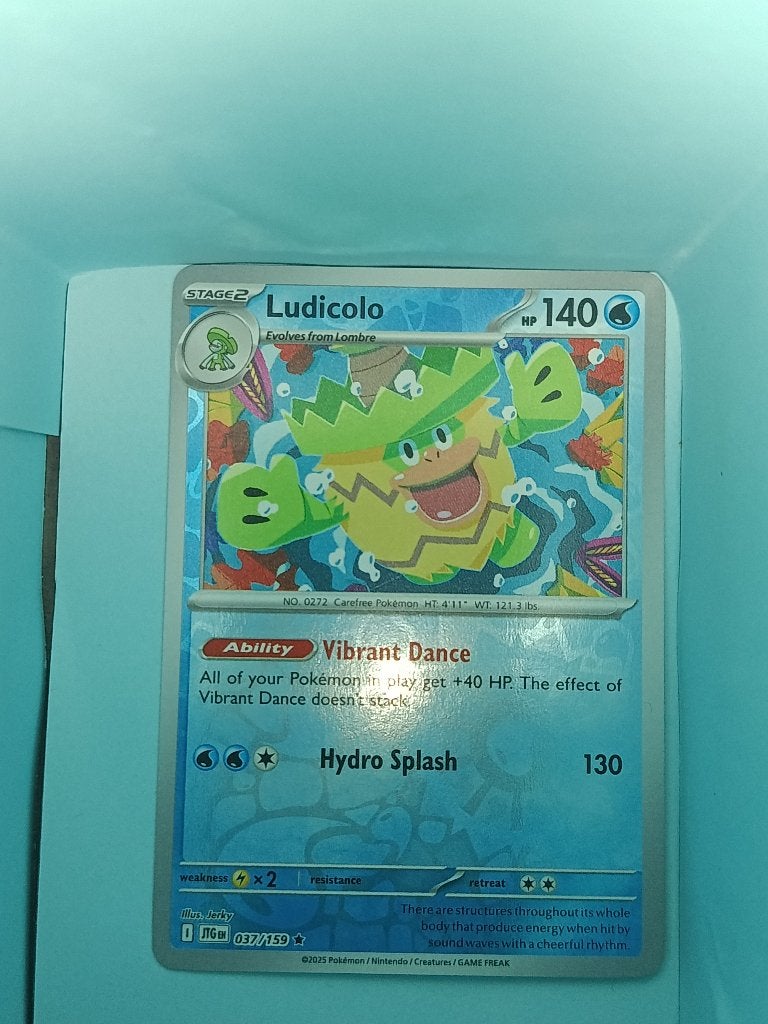 Ludicolo (JTG 037) Journey Together - Singles, Ophalen of Verzenden, Nieuw, Losse kaart