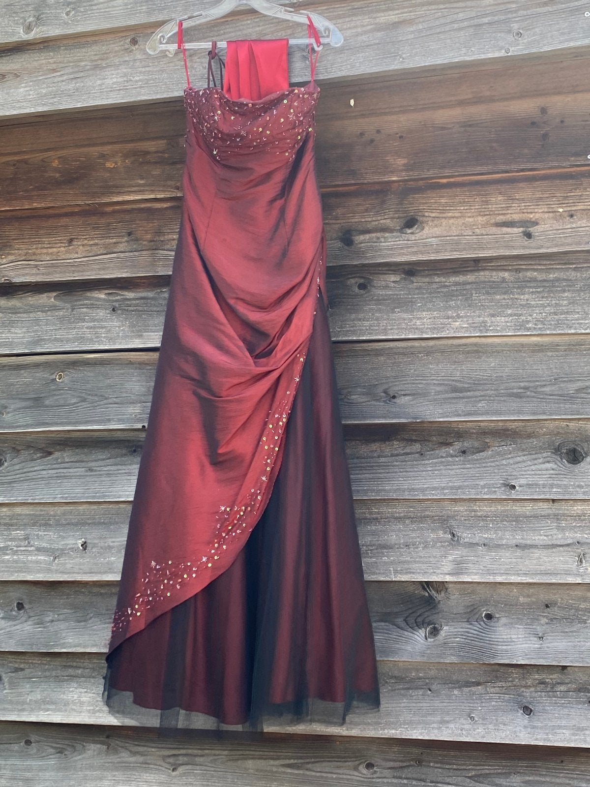 Prachtige bordeauxrode galajurk maat S – slechts 1x gedragen, Kleding | Dames, Gelegenheidskleding, Galajurk, Ophalen of Verzenden