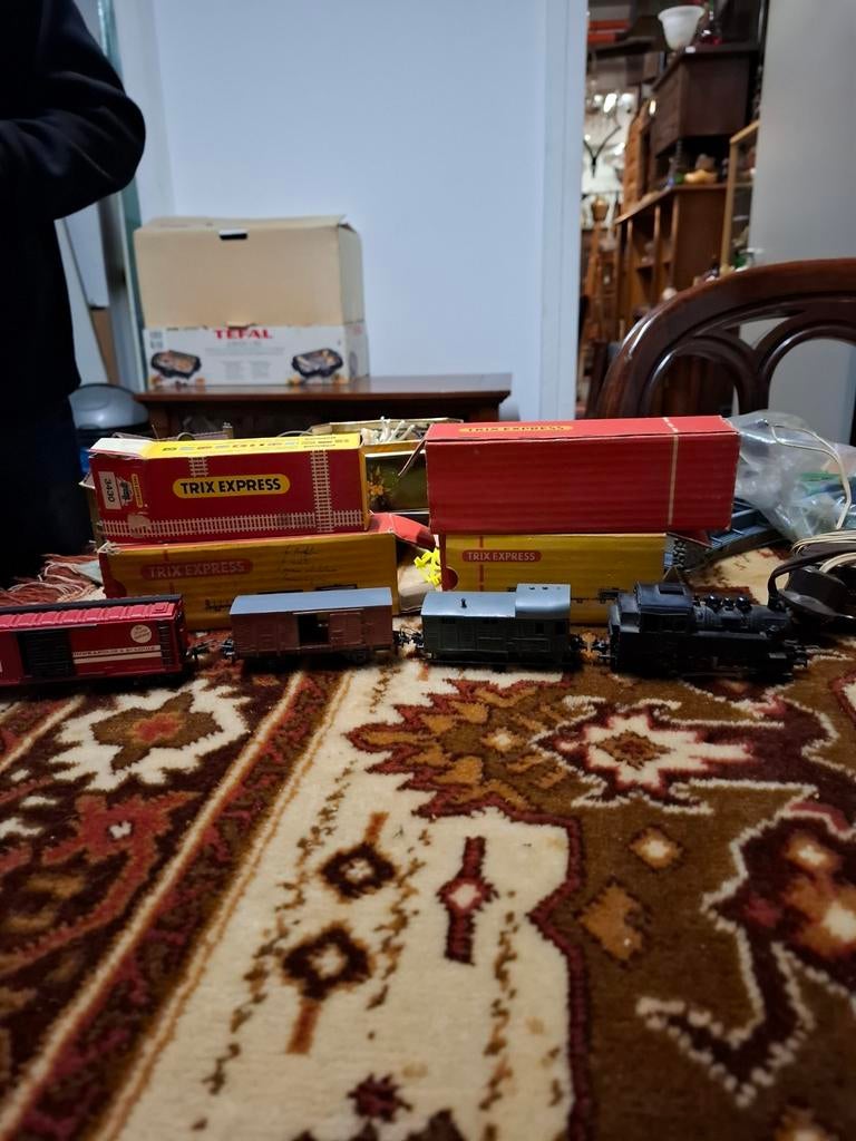 4 trein-ondelen Trix express., Ophalen of Verzenden, Gebruikt, Gelijkstroom, Trix