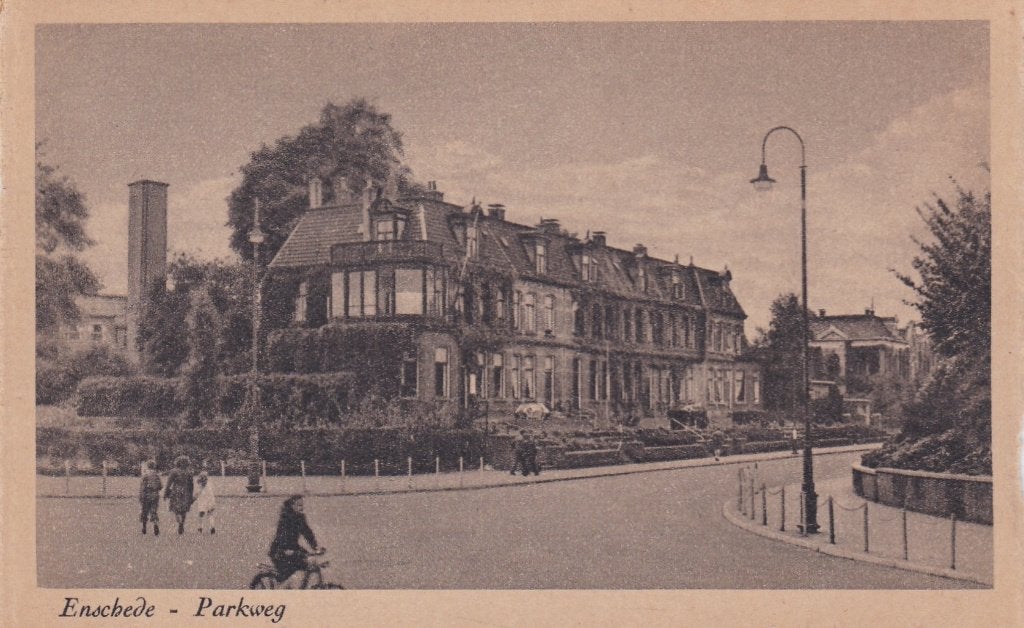 19001 Enschede Parkweg Overijssel Losser Borne Hengelo, Verzenden, 1940 tot 1960, Ongelopen, Overijssel