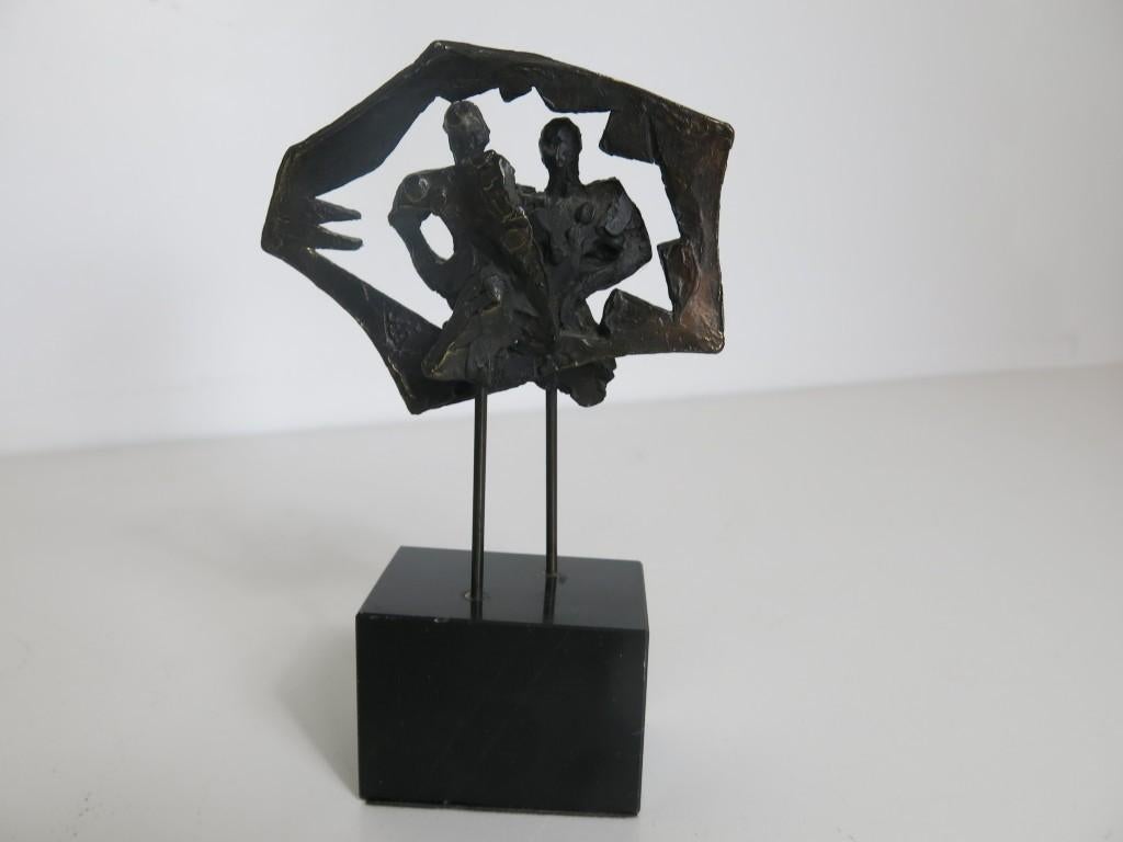 sculptuur Bernadette Leijdekkers Spiegelbeeld brons, Antiek en Kunst, Kunst | Beelden en Houtsnijwerken, Ophalen of Verzenden