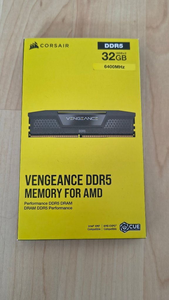 Corsair Vengeance CMK32GX5M2B6400Z32 met garantie., 32 GB, Ophalen of Verzenden, Zo goed als nieuw, Desktop