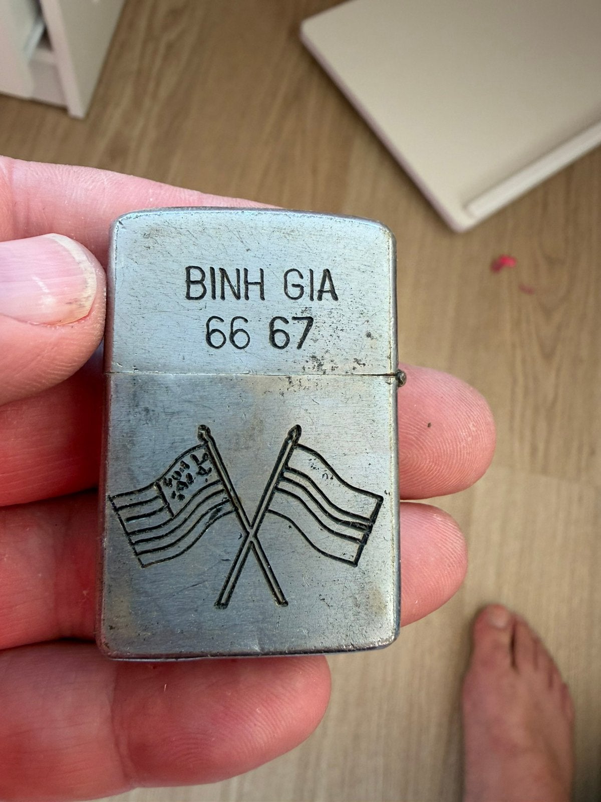 Zippo Vietnam inscriptie, Verzamelen, Ophalen of Verzenden