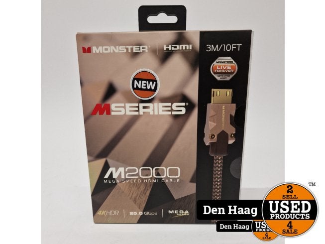 Monster HDMI kabel 4K M2000 (1,5 m) | nieuw, Flex Ltd., Nieuw, https://flex.com/contact-us, Nobelstraat 10, 5807 GA Oostrum LB, Limburg, Nederland