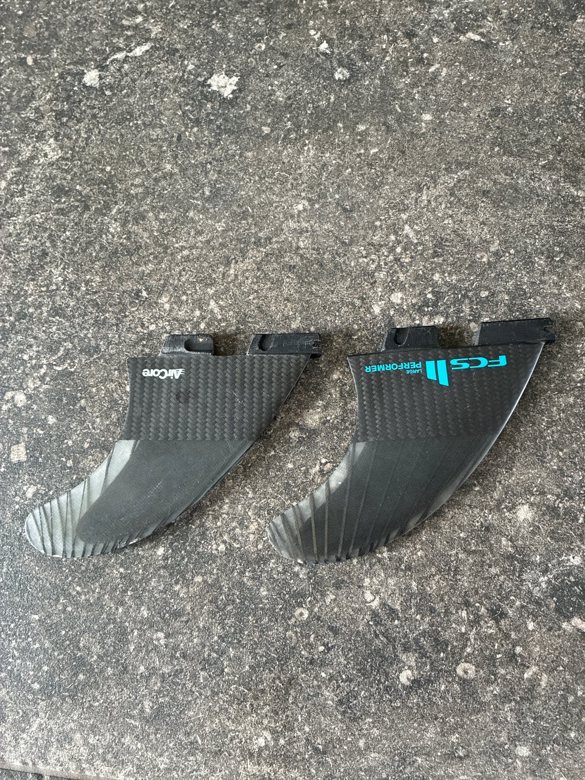 FCS 2 Performer Large Thruster Vinnen - Links en Midden, Ophalen of Verzenden, Gebruikt, Overige typen, Met vinnen