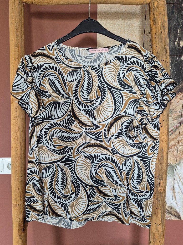 Sieta Grain Top Studio Anneloes, Maat 38/40 (M), Studio Anneloes, Zwart, Nieuw