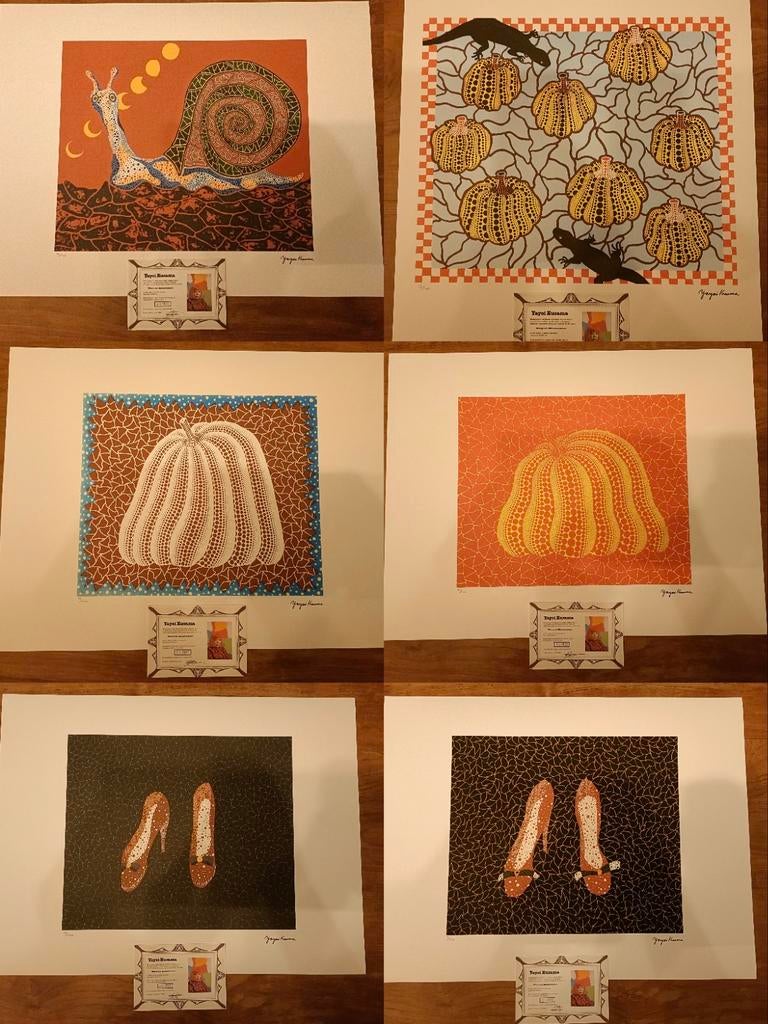 Yayoi Kusama Lithografieën - Diverse Motieven, Antiek en Kunst, Ophalen of Verzenden