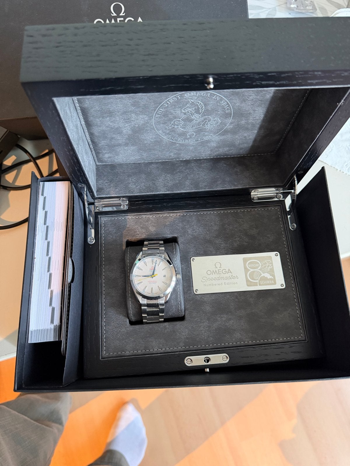 Omega Speedmaster Numbered Edition Horloge (doos), Staal, Polshorloge, Ophalen of Verzenden, Zo goed als nieuw