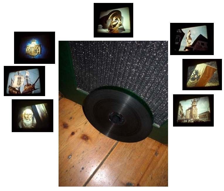 16mm film de 3 kleuren Zwart Goud Rood - 15min, Audio, Tv en Foto, Filmrollen, Ophalen of Verzenden, 16mm film
