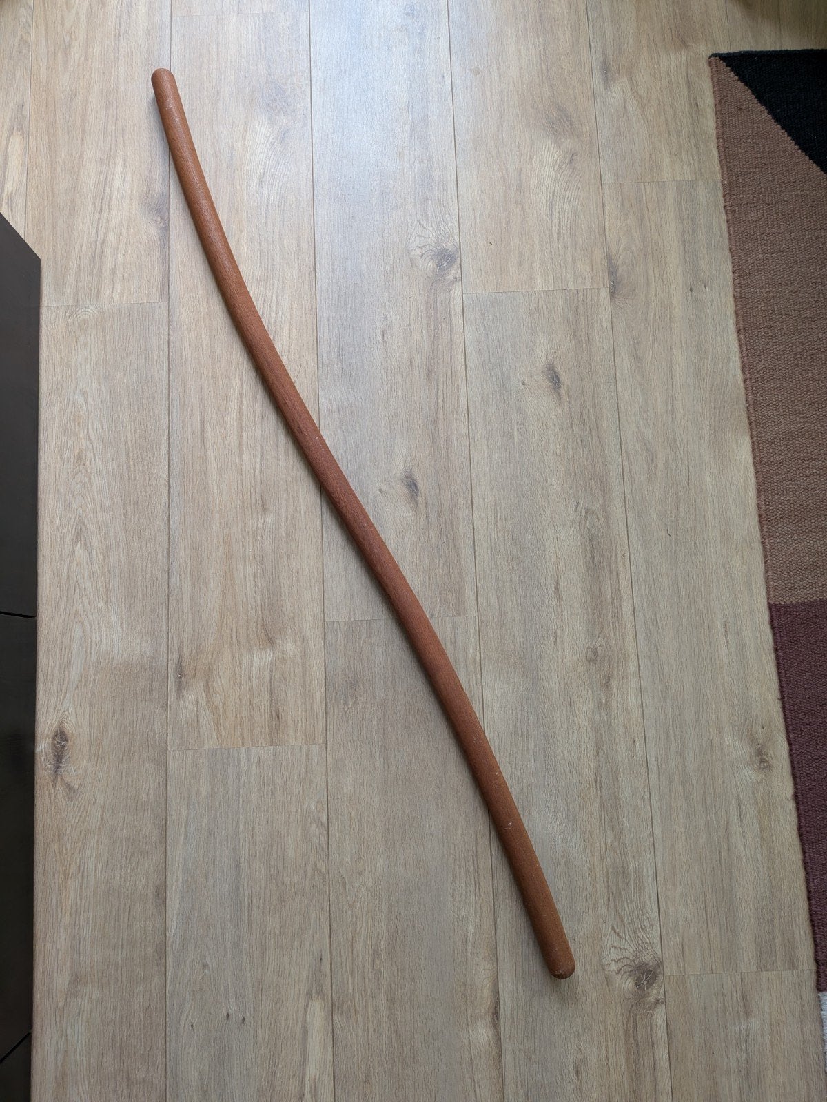 Hardhouten trapleuning 159 x 4 cm, Ophalen of Verzenden, Nieuw