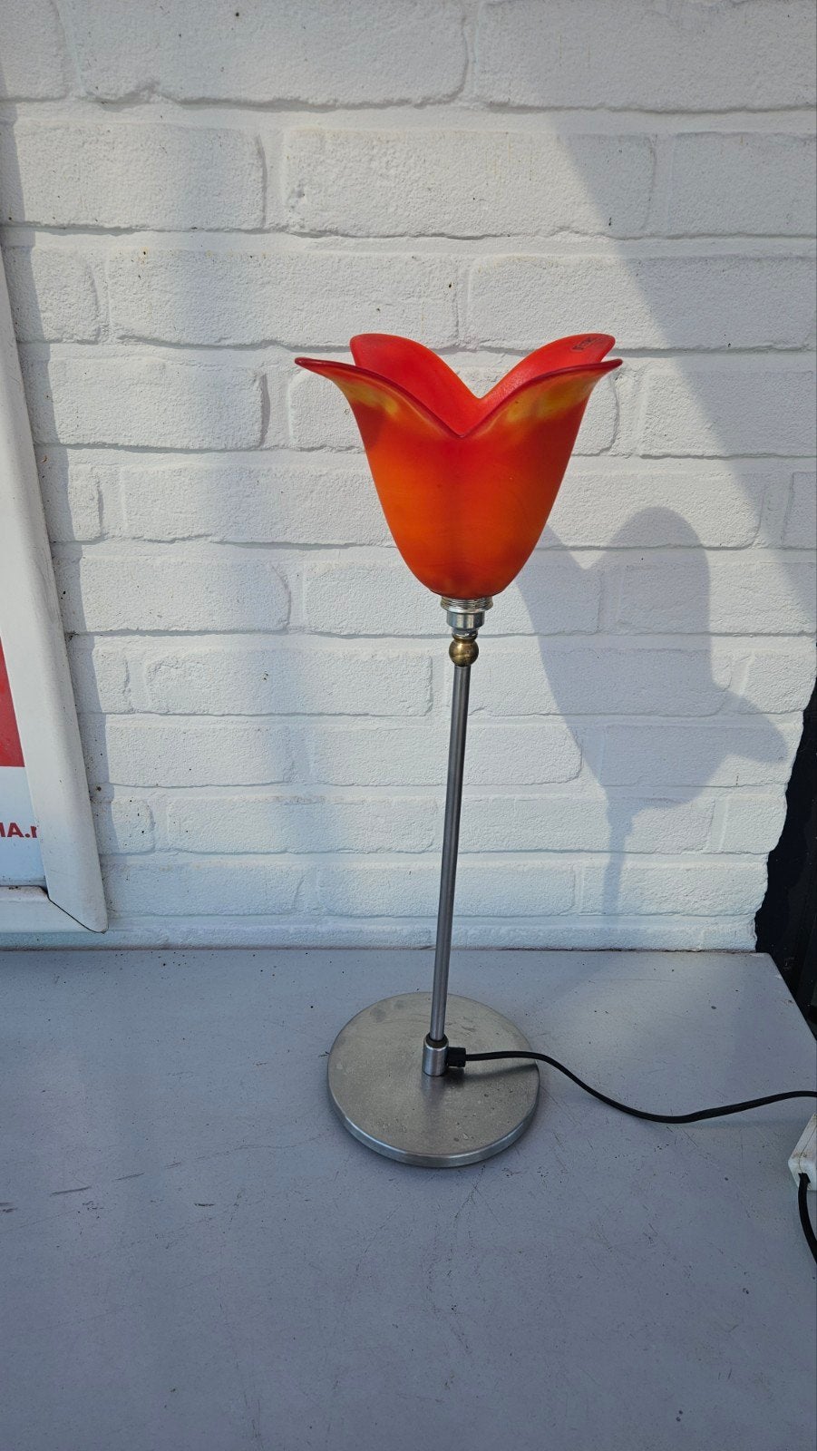 Pols Potten Tafellamp Tulp Oranje/Rood - Design Verlichting, Overige merken, Oranje, E14 (klein), Ophalen of Verzenden
