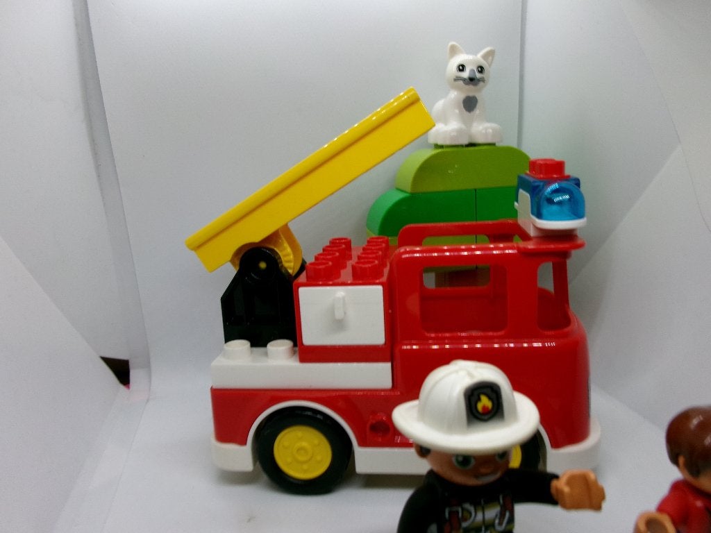 Duplo Brandweertruck, Ophalen of Verzenden, Zo goed als nieuw, Compleet, Duplo