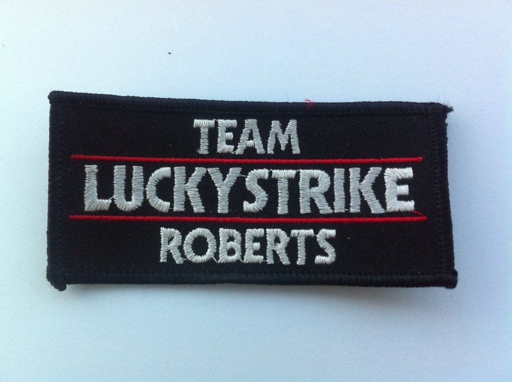 Team lucky strike roberts patch badge opnaai embleem, Ophalen of Verzenden, Nieuw, Motoren