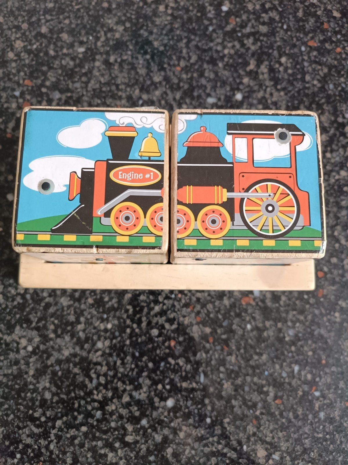 Houten puzzel blokken, voertuigen met geluid., Kinderen en Baby's, Speelgoed | Kinderpuzzels, Ophalen of Verzenden, Minder dan 10 stukjes