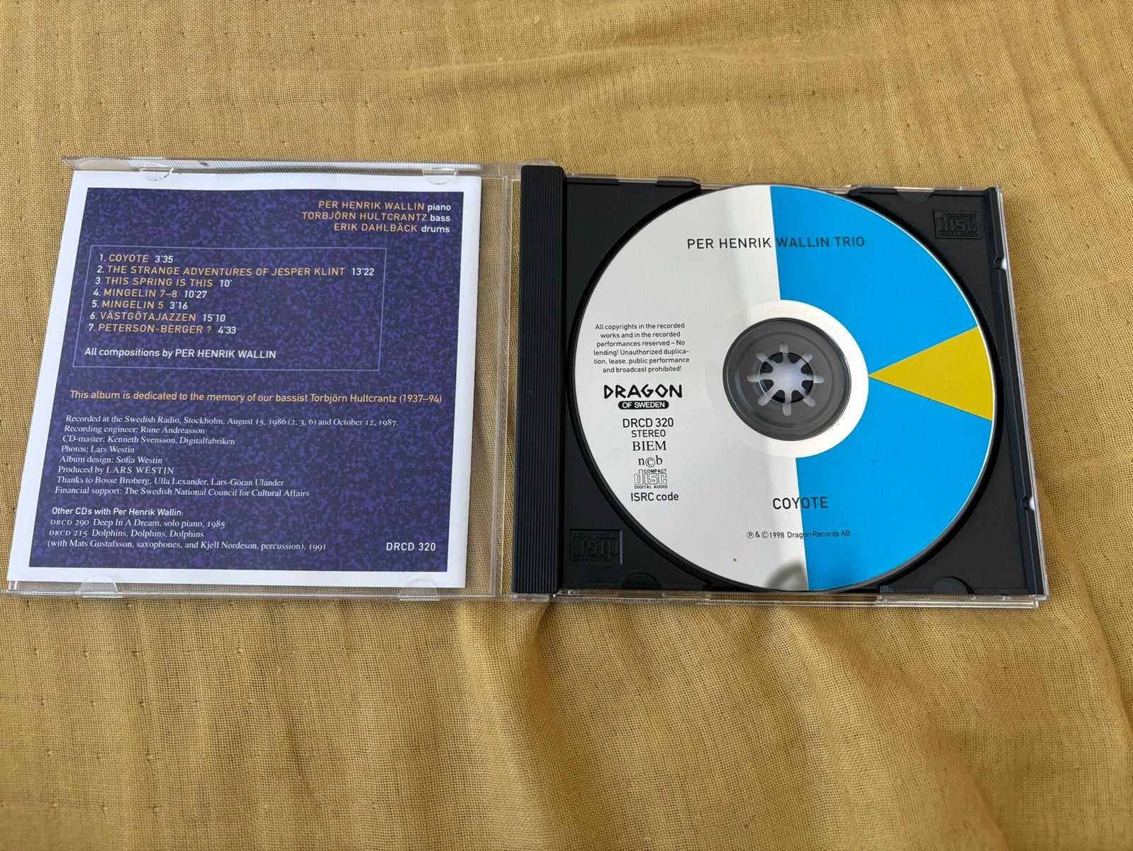 Per Henrik Wallin Trio - Coyote, Cd's en Dvd's, Ophalen of Verzenden, Zo goed als nieuw, Jazz, Album