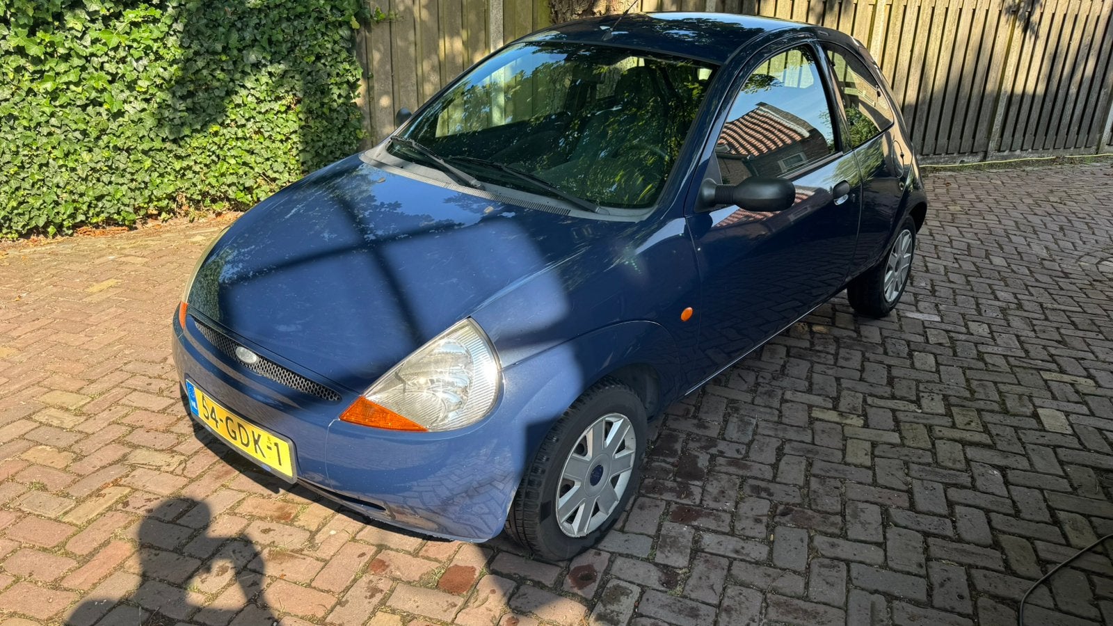 Ford Ka 1.3 I 44KW 2008 Blauw | APK tot 10-07-2027, Auto's, Voorwielaandrijving, 1299 cc, Stof, 31 €/maand
