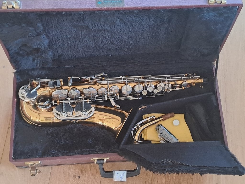 Kings(Weltklang) altsaxofoon gereviseerd, Ophalen of Verzenden, Zo goed als nieuw, Alt, Met koffer