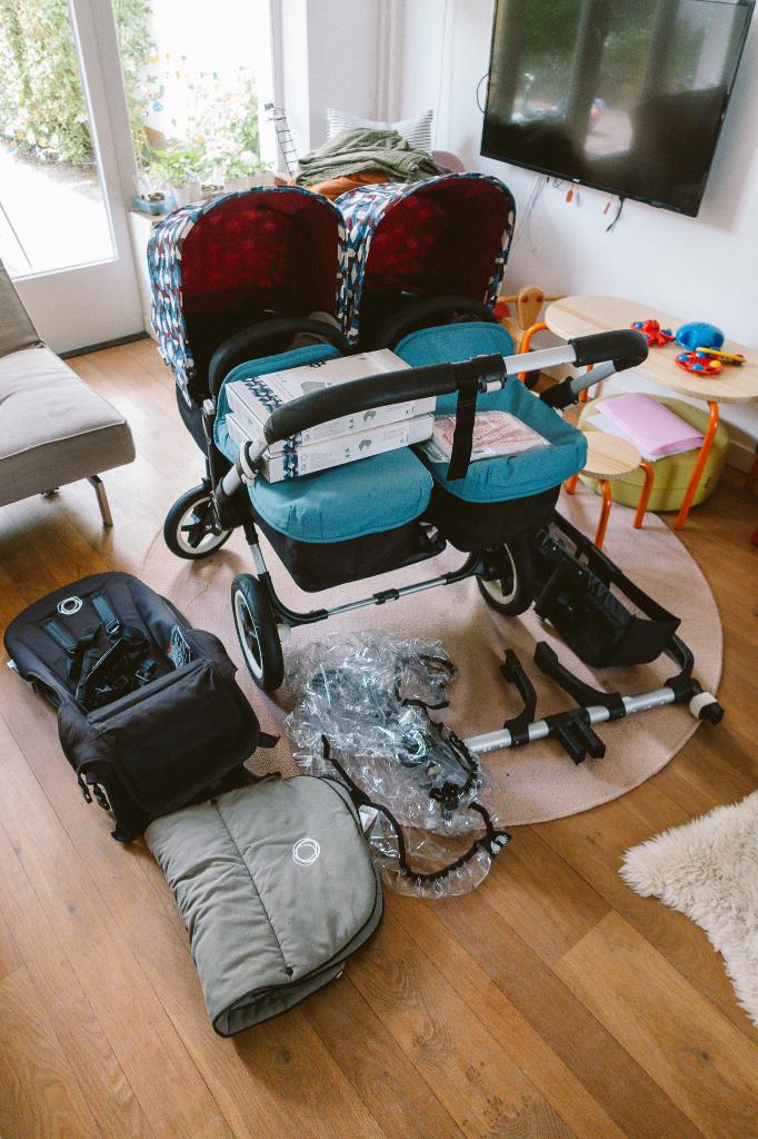 Bugaboo Donkey 2 Duo / tweeling kinderwagen, Ophalen, Gebruikt, Kinderwagen of Buggy