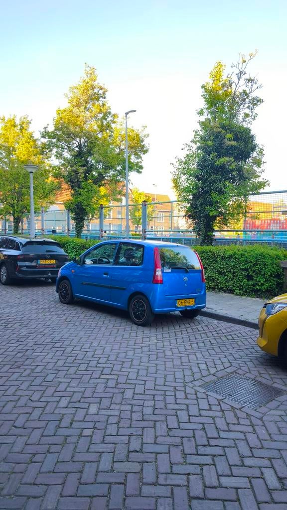 Daihatsu Cuore 1.0 3D 2008 Blauw, Auto's, Daihatsu, 600 kg, 18 €/maand, Cuore, Origineel Nederlands