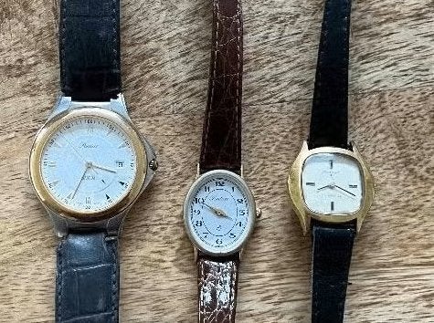 Partij Vintage Originele Pontiac Quartz horloges!, Ophalen of Verzenden, Gebruikt, Staal, Overige merken