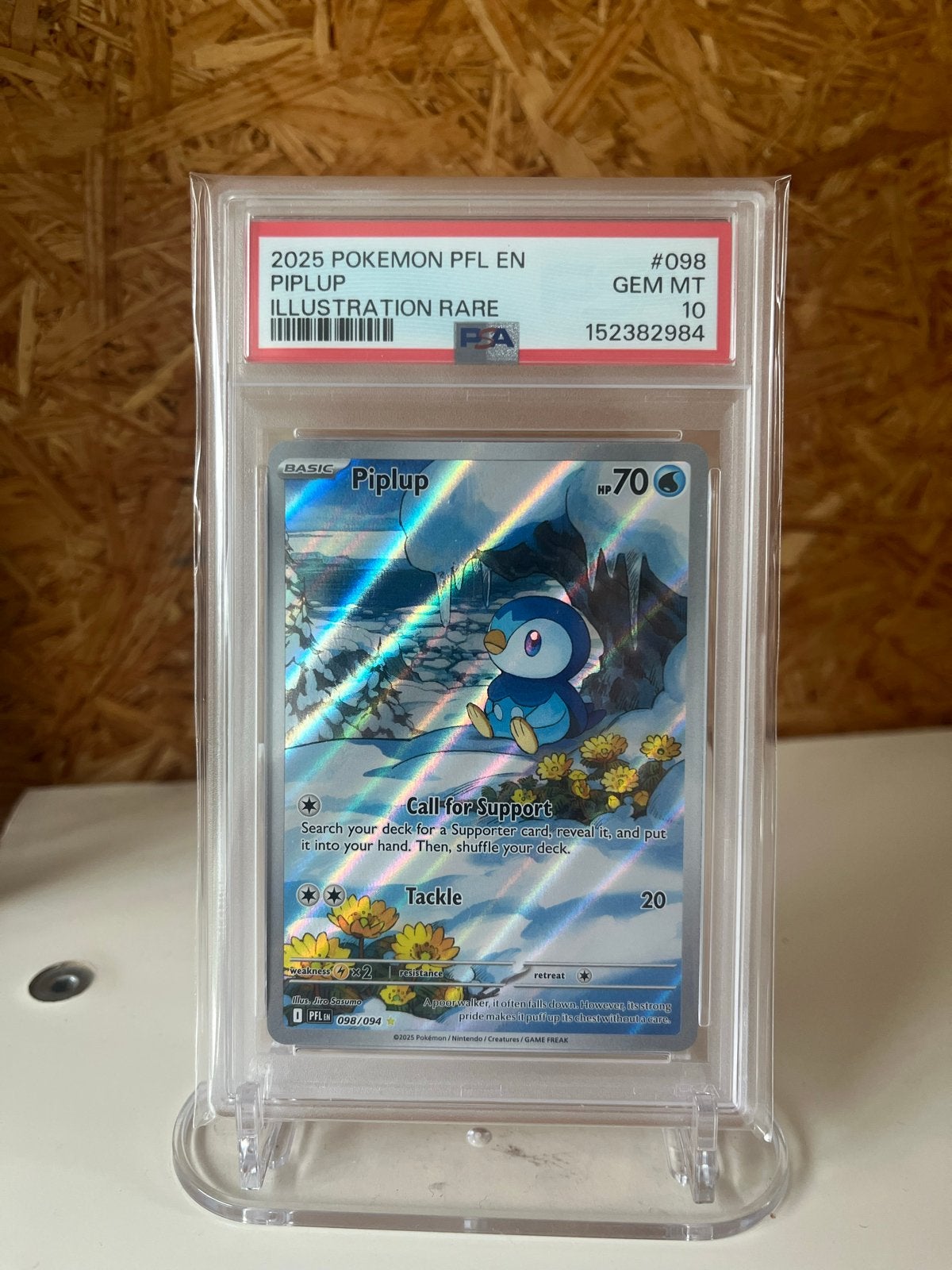 Piplup 098 Phantasmal Flames PSA 10, Ophalen of Verzenden, Nieuw, Losse kaart