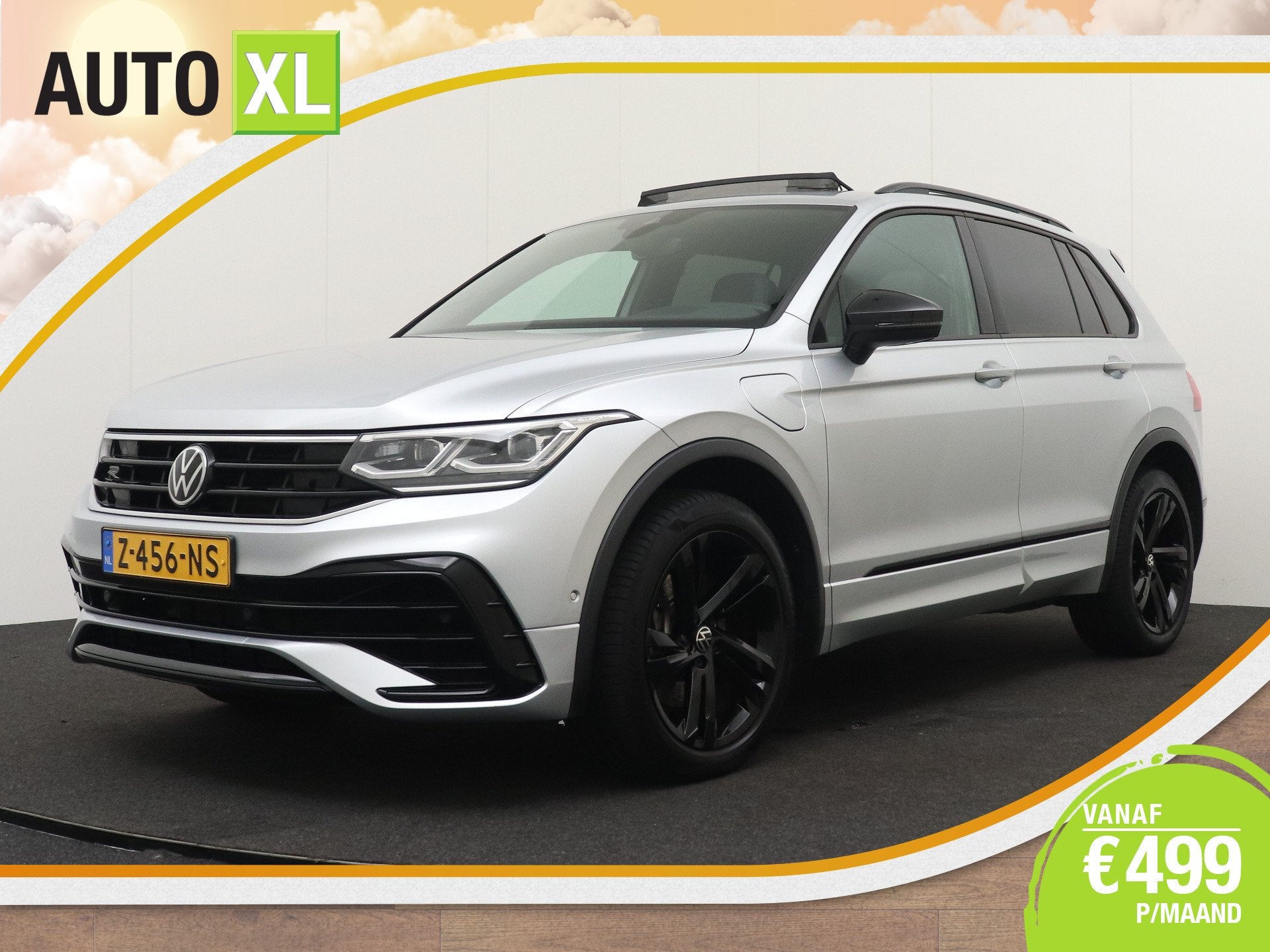 Volkswagen Tiguan 1.4 TSI eHybrid R-Line Trekhaak Elek. Pano, Auto's, Dealer onderhouden, Hybride Elektrisch/Benzine, SUV of Terreinwagen