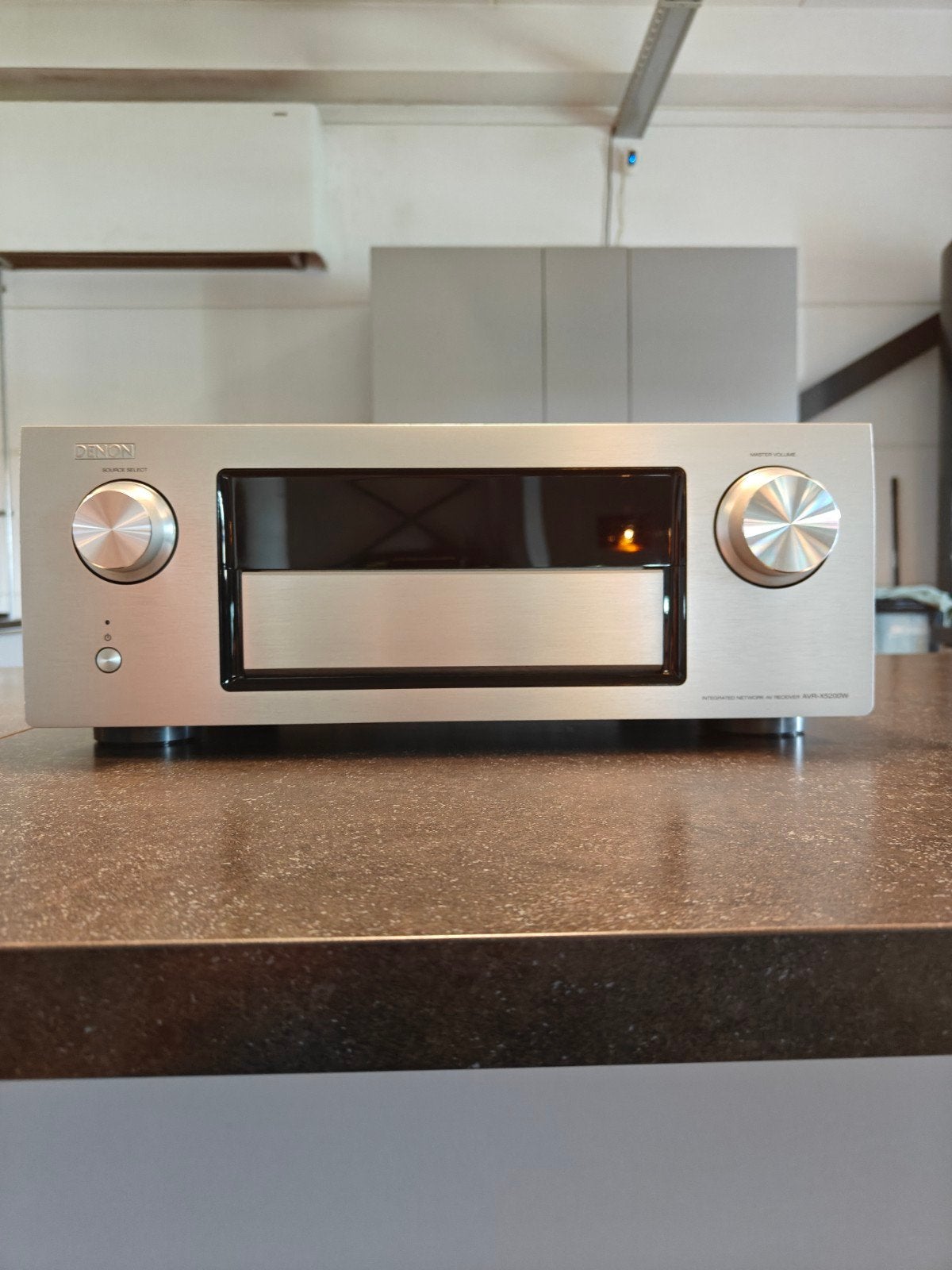 Denon AVR-X5200W AV-receiver met accessoires, Ophalen, Denon, 120 watt of meer, Gebruikt