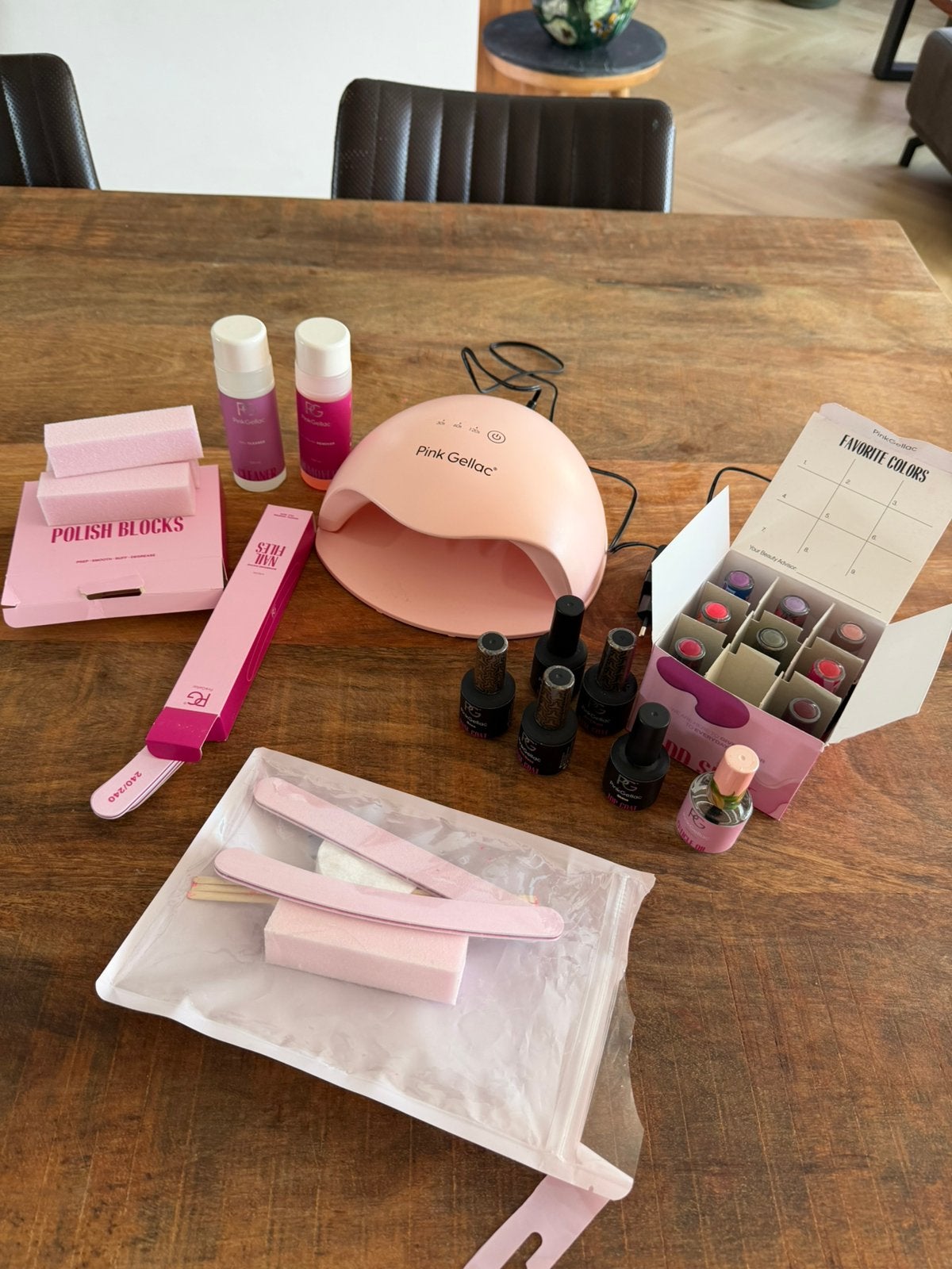 Pinc Gellac set, Sieraden, Tassen en Uiterlijk, Uiterlijk | Cosmetica en Make-up, Ophalen of Verzenden, Zo goed als nieuw, Overige kleuren