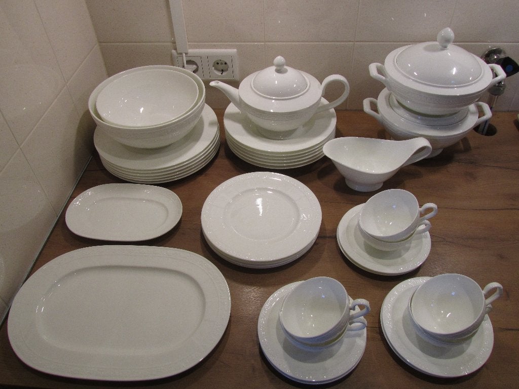 Cameo weiss wit Villeroy en Boch serviesdelen, Overige typen, Ophalen of Verzenden, Zo goed als nieuw, Overige stijlen