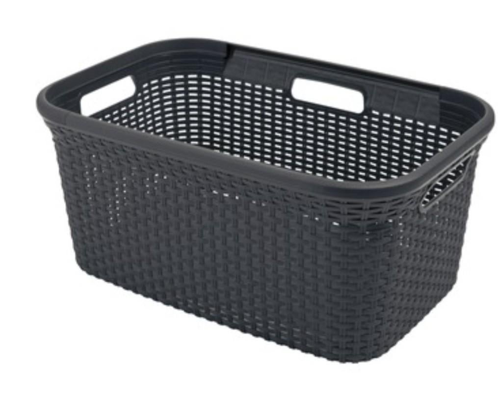 Curver wasmand antraciet 45 L, z.g.a.n., Ophalen, Zo goed als nieuw, Grijs