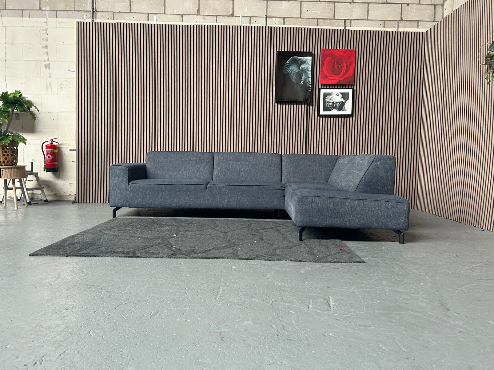 GRATIS LEVERING Hoekbank Jeans Blauw 290X197 GEREINIGD, Huis en Inrichting, Banken | Bankstellen, 250 tot 300 cm, Hoekbank, Hoelbanl blauw