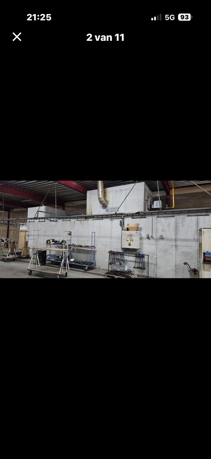 Te koop: complete poedercoating-oven lijn, Zakelijke goederen, Machines en Bouw | Industrie en Techniek, Ophalen, .., .., ..