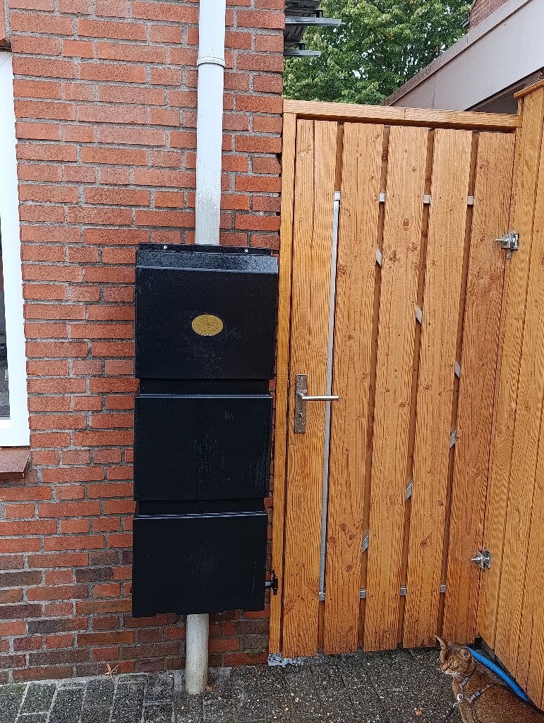 Regenton 100L, Tuin en Terras, Regentonnen, Ophalen, Kunststof, Gebruikt, Met kraantje