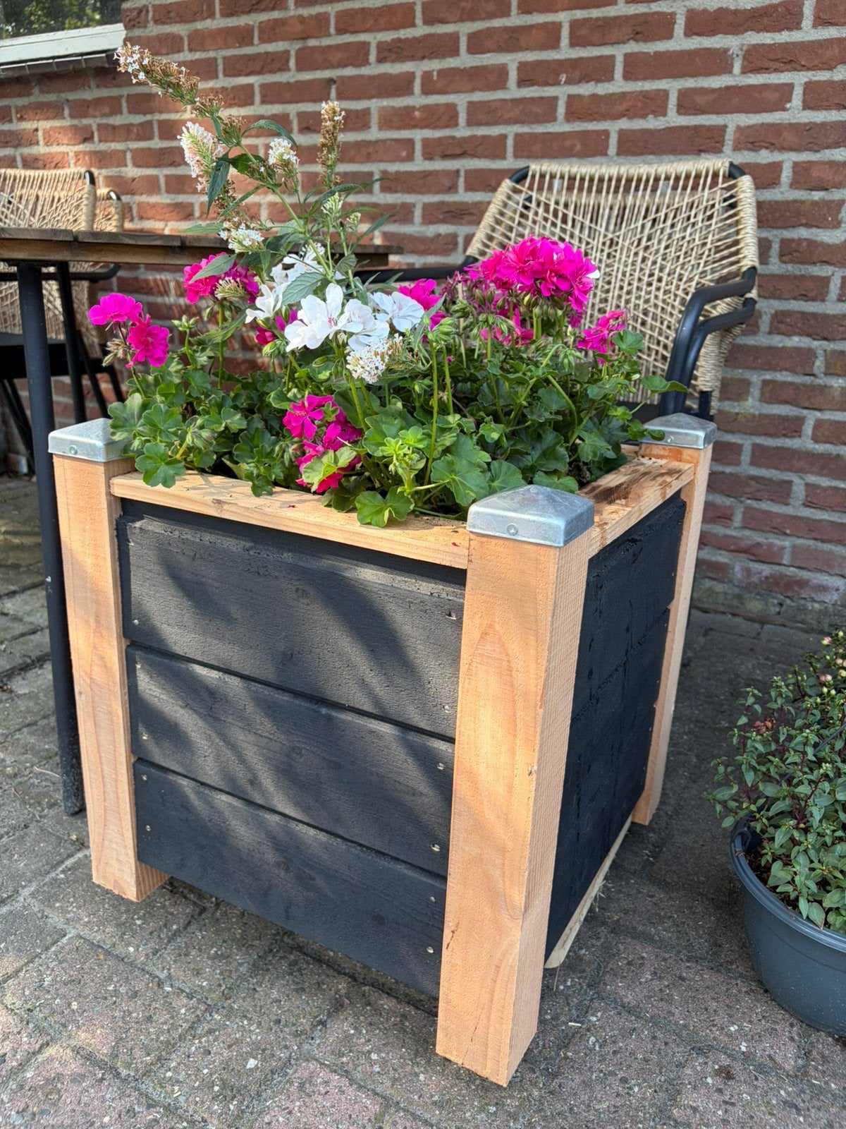 HOUTEN BLOEMBAKKEN PLANTENBAK BOOMBAK met DOUGLAS HOEKPALEN, Tuin en Terras, Bloembakken en Plantenbakken, Ophalen, Nieuw, Balkon