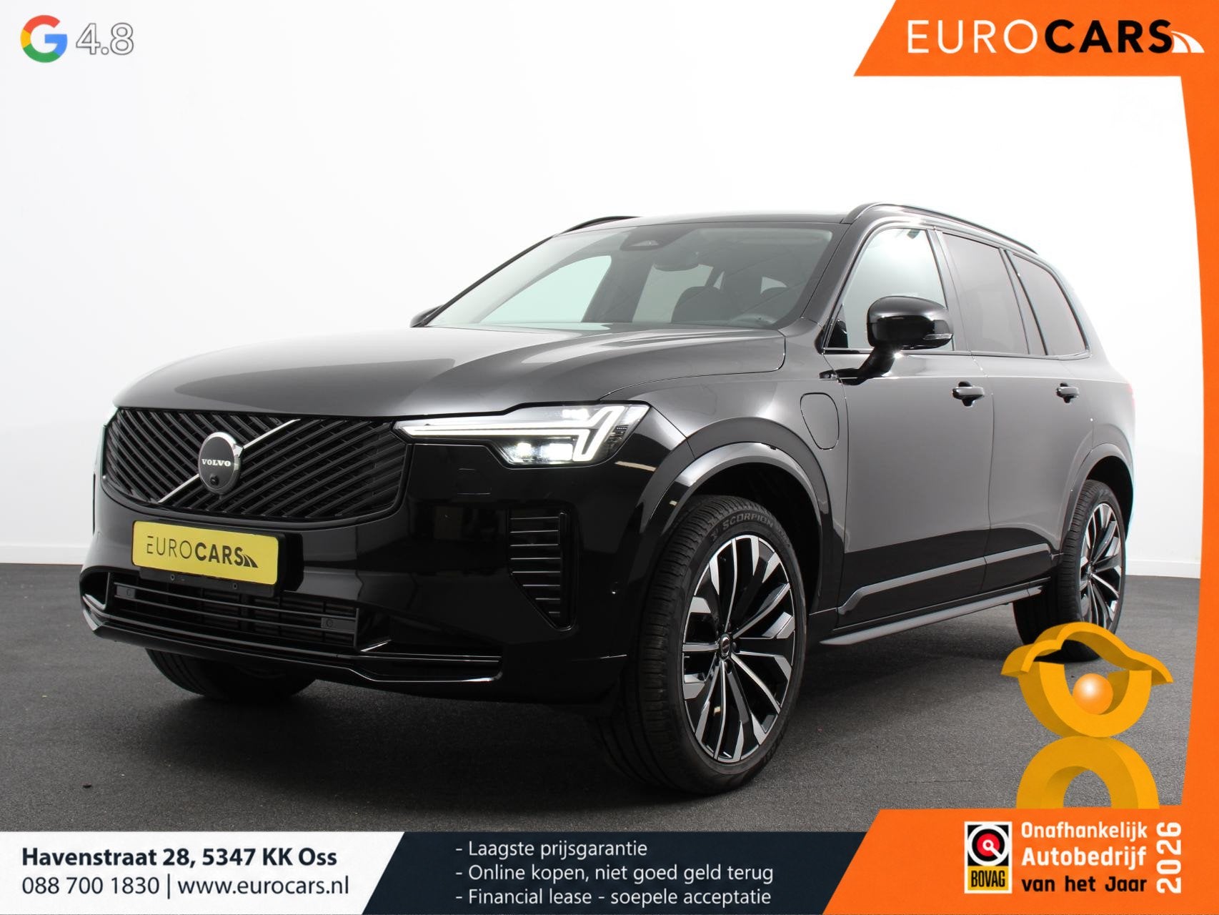 Volvo XC90 2.0 T8 Plug-in hybrid AWD Plus Dark 7 persoons DE, Auto's, Verwarmde buitenspiegels, Gebruikt, 4 cilinders, 1969 cc