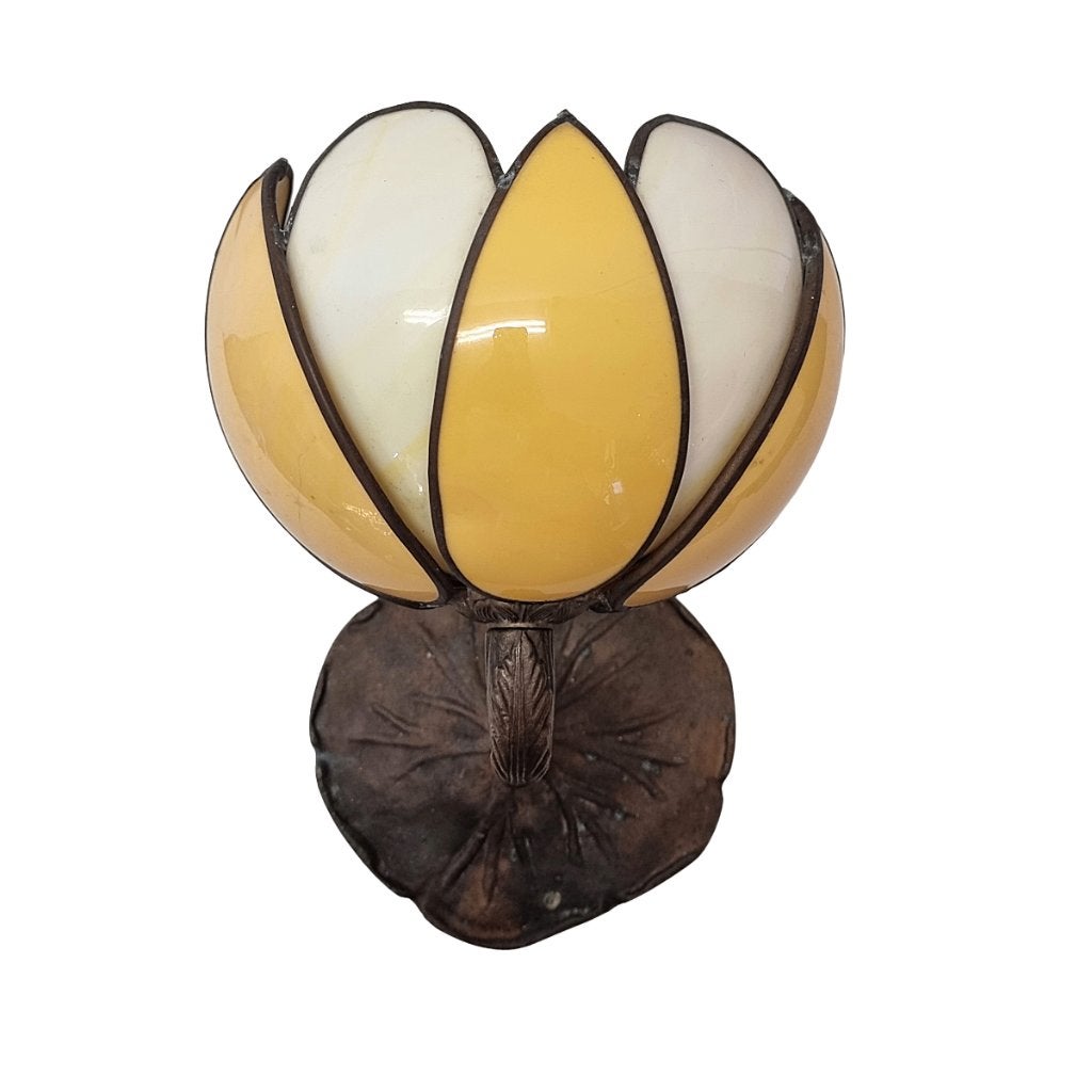Franse Art Nouveau waterlelie wandlamp, Ophalen of Verzenden