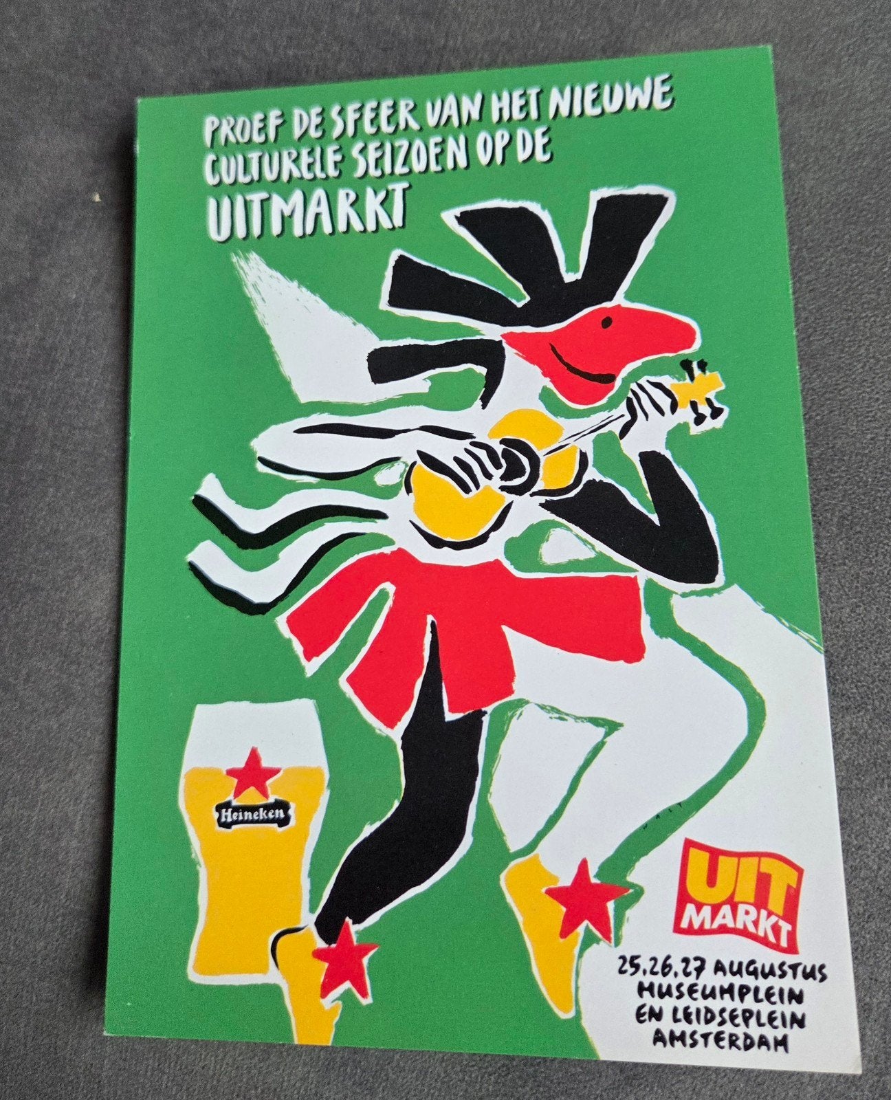 Vintage Heineken Uitmarkt Ansichtkaart, Verzenden, 1980 tot heden, Ongelopen, Overige thema's