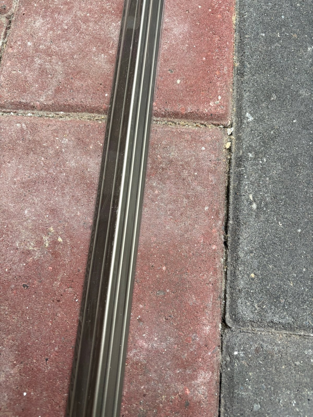 Vloerprofiel duo hoeklijn zelfklevend RVS 300 cm, Overige materialen, Overige typen, Nieuw, Ophalen of Verzenden