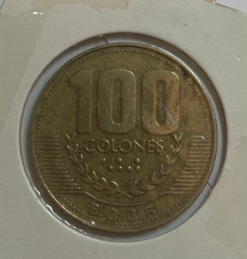 100 colones Costa Rica 1999, Ophalen of Verzenden, Midden-Amerika