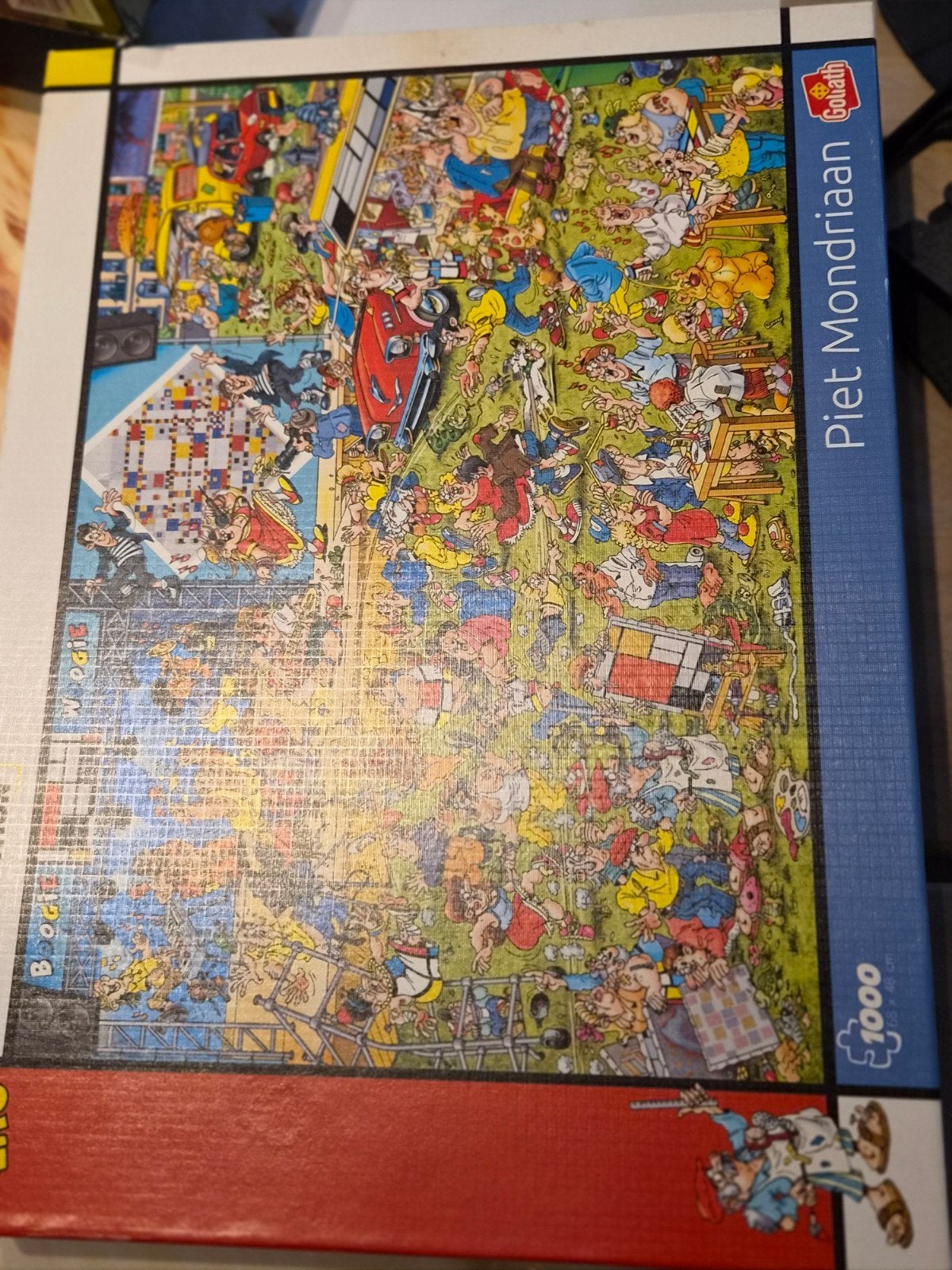 Goliath Piet Mondriaan legpuzzel 1000 stukjes, Ophalen of Verzenden, 500 t/m 1500 stukjes, Gebruikt, Legpuzzel