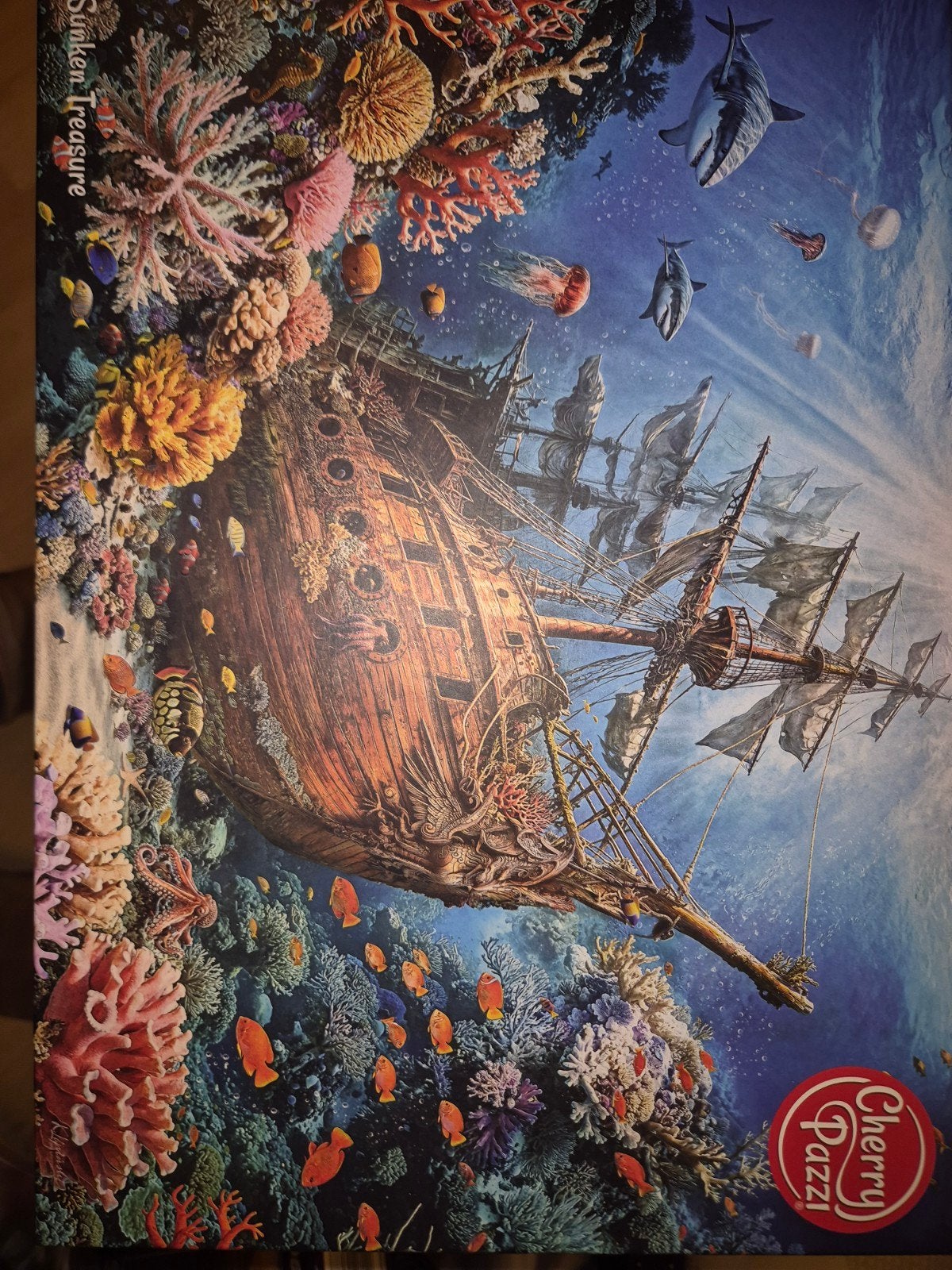 Cherry Pazzi Legpuzzel Sunken Treasure, Ophalen of Verzenden, 500 t/m 1500 stukjes, Zo goed als nieuw, Legpuzzel