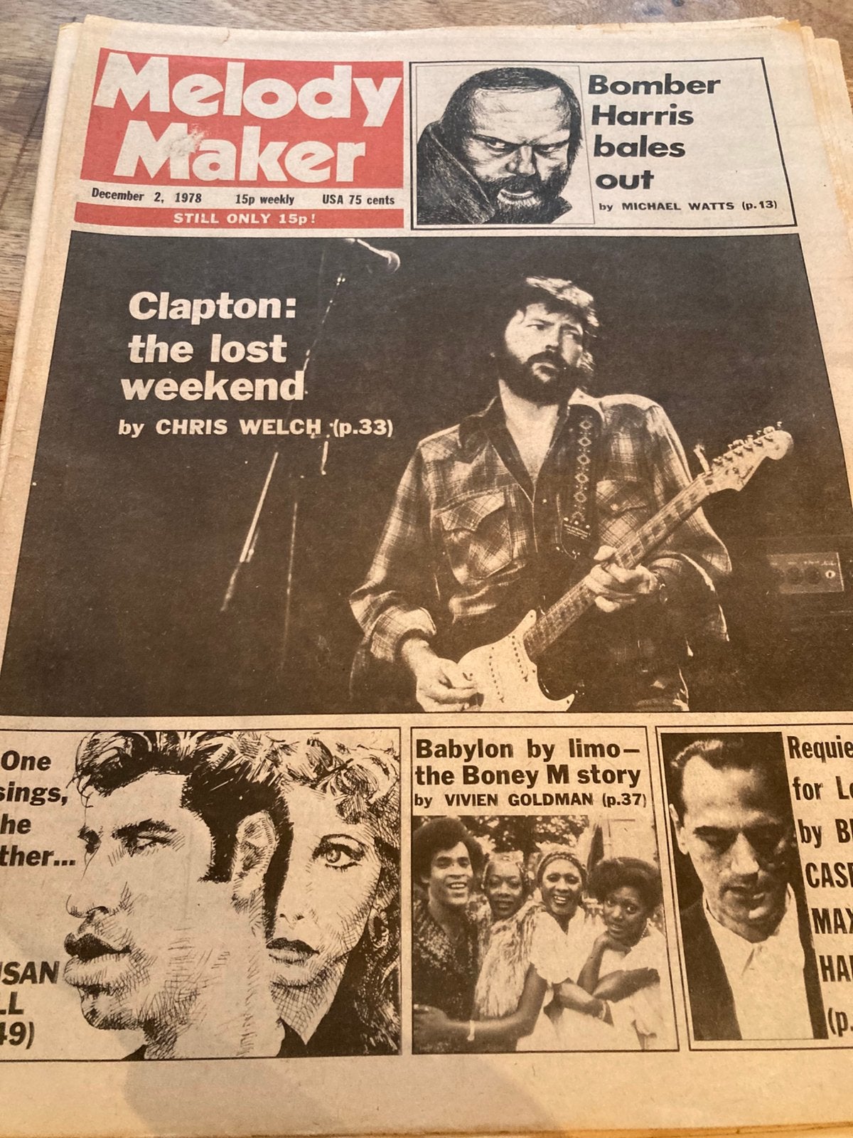 MELODY MAKER 1978 POLICE Bob Harris ZAL CLEMINSON Boney M, Ophalen of Verzenden, Gelezen, Muziek, Film of Tv