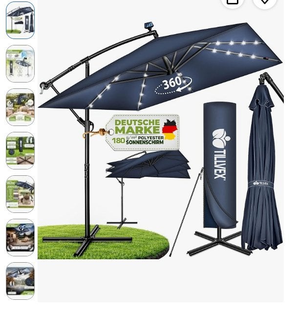 Garden Umbrella UV Protection Waterproof, Ophalen
