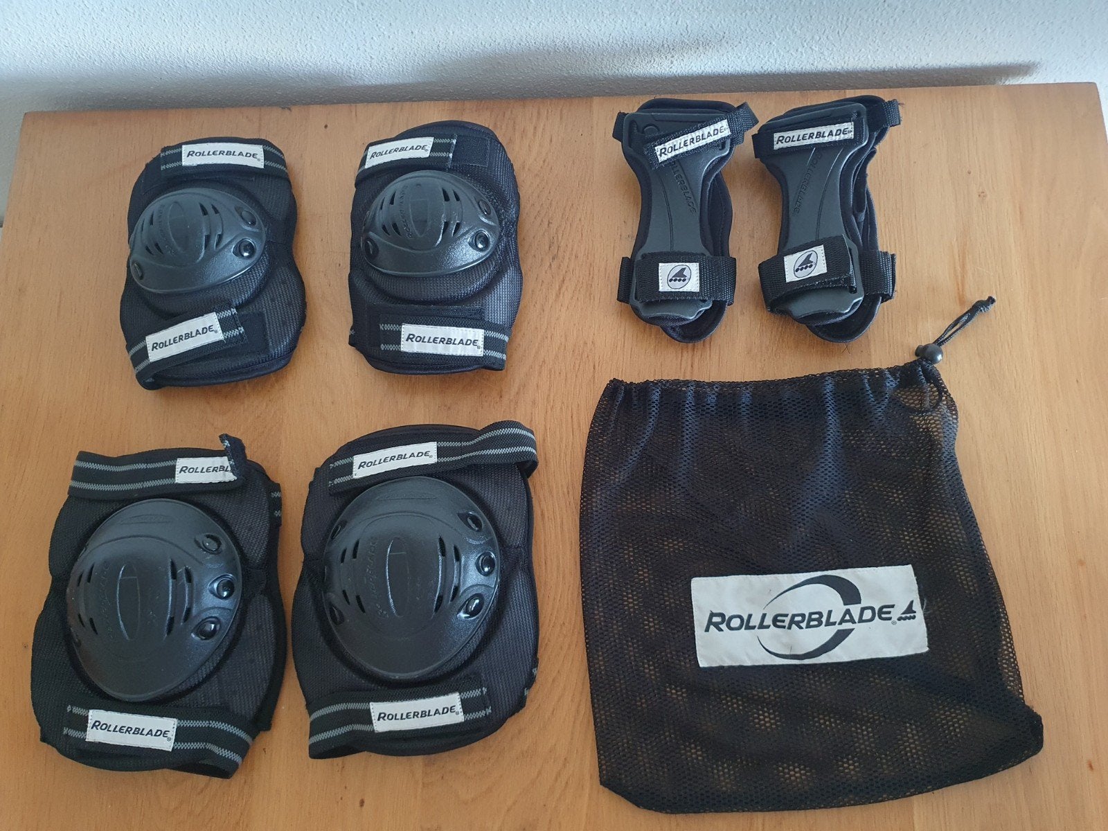Rollerblade, 3-delige skate bescherming set maat L, gebruikt, Overige merken, Gebruikt, Dames, Ophalen of Verzenden