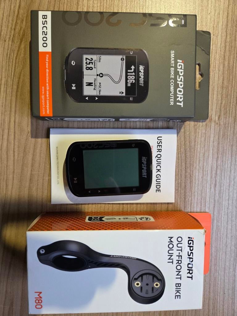IGPSPORT BSC200 Smart Bike Computer met GPS en houder, Ophalen of Verzenden, Waterdicht, Nieuw