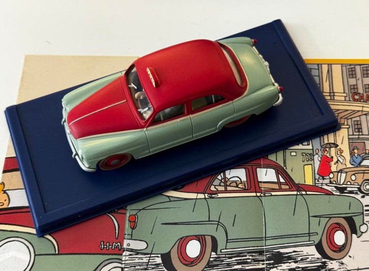 Kuifje auto 1:43 de simca taxi uit zaak zonnebloem, Verzamelen, Stripfiguren, Ophalen of Verzenden, Kuifje, Zo goed als nieuw
